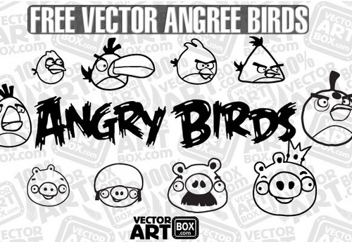 Product picture Vector Free Sketch Angry Birds